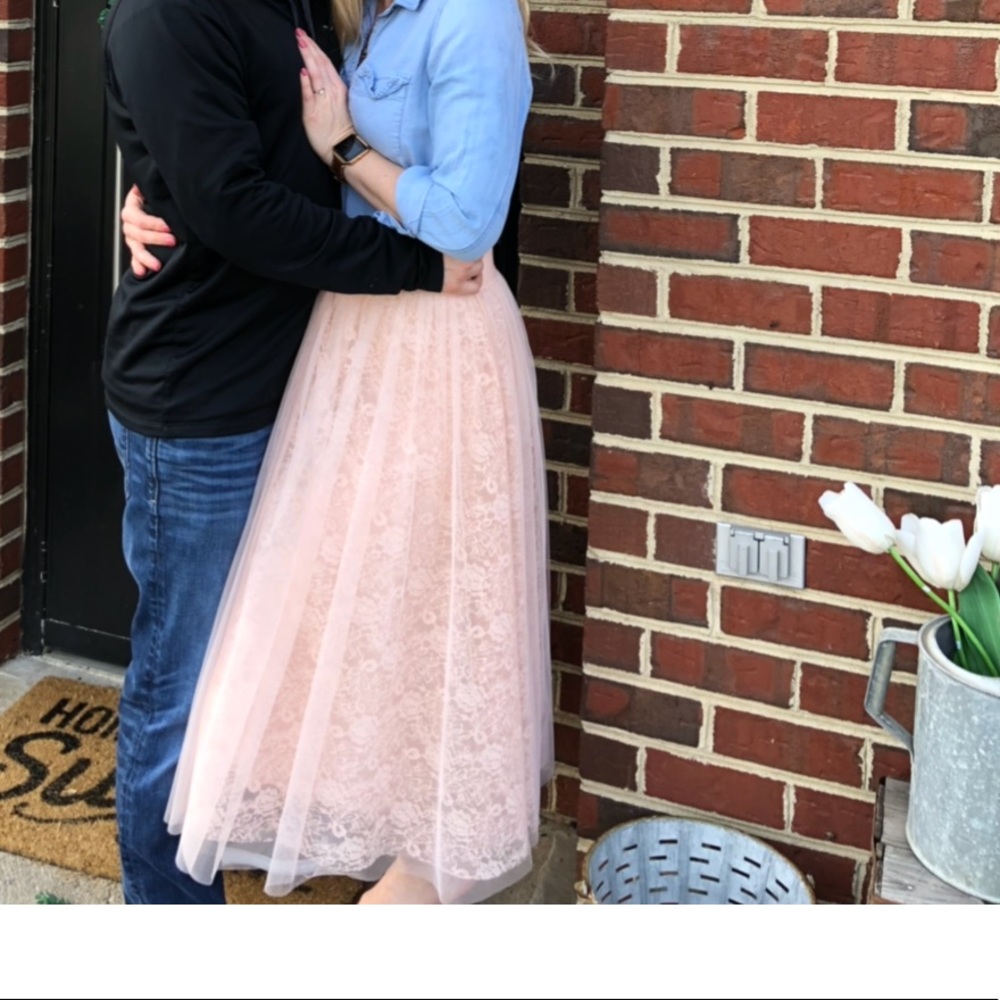 Bailey 44 tulle lace skirt